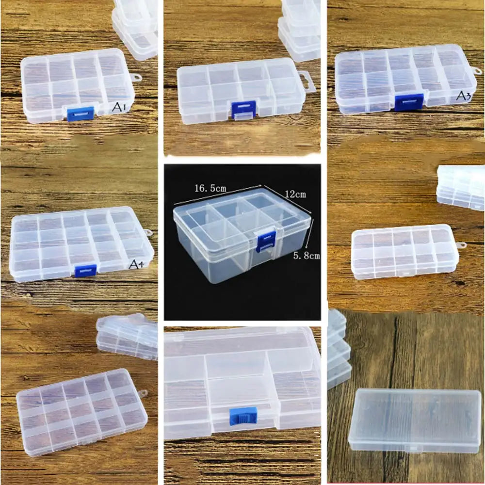 Modular Plastic Storage Box Set – Customizable Grid Organizer