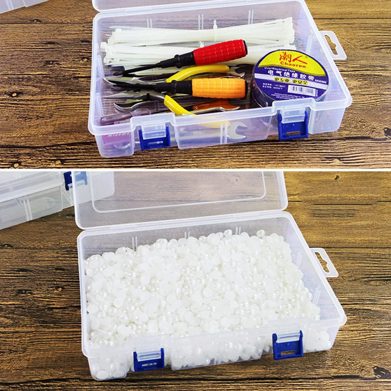Modular Plastic Storage Box Set – Customizable Grid Organizer