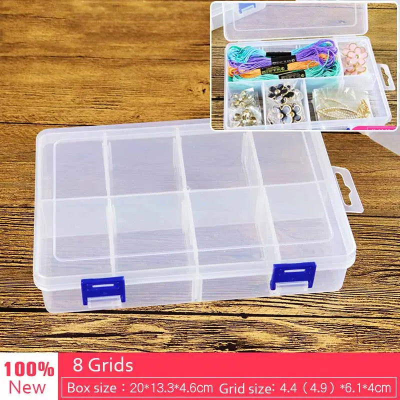 Modular Plastic Storage Box Set – Customizable Grid Organizer