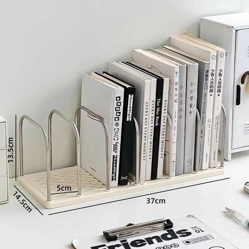 Modern Minimalist Desktop Bookshelf with Non-Slip Base