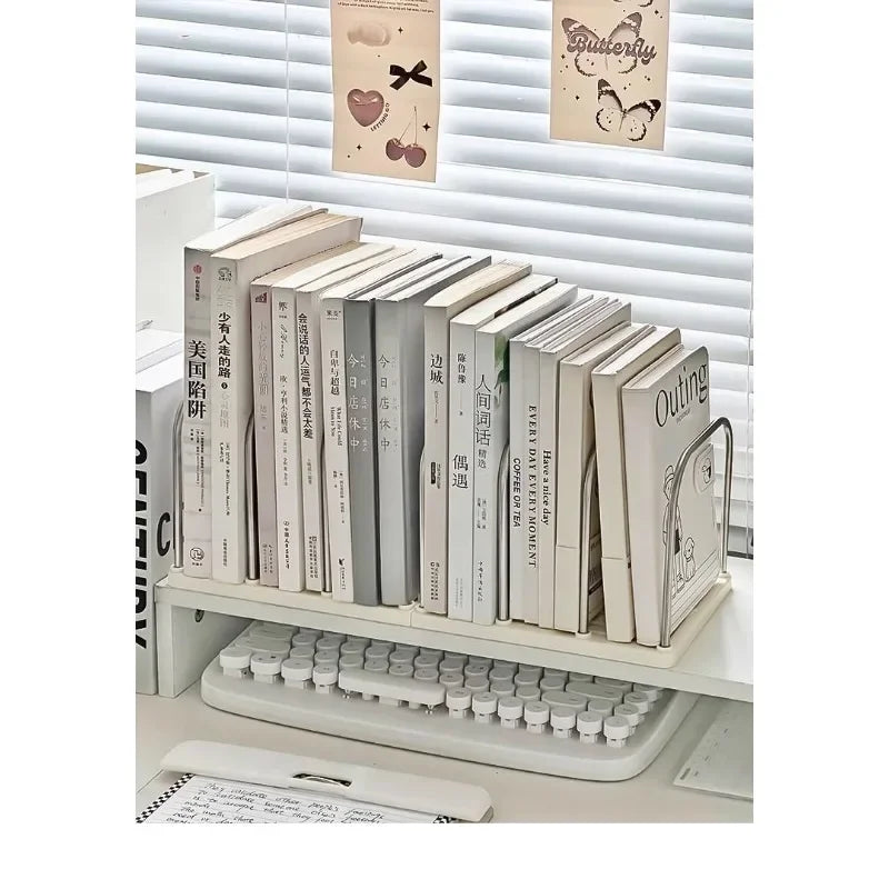 Modern Minimalist Desktop Bookshelf with Non-Slip Base