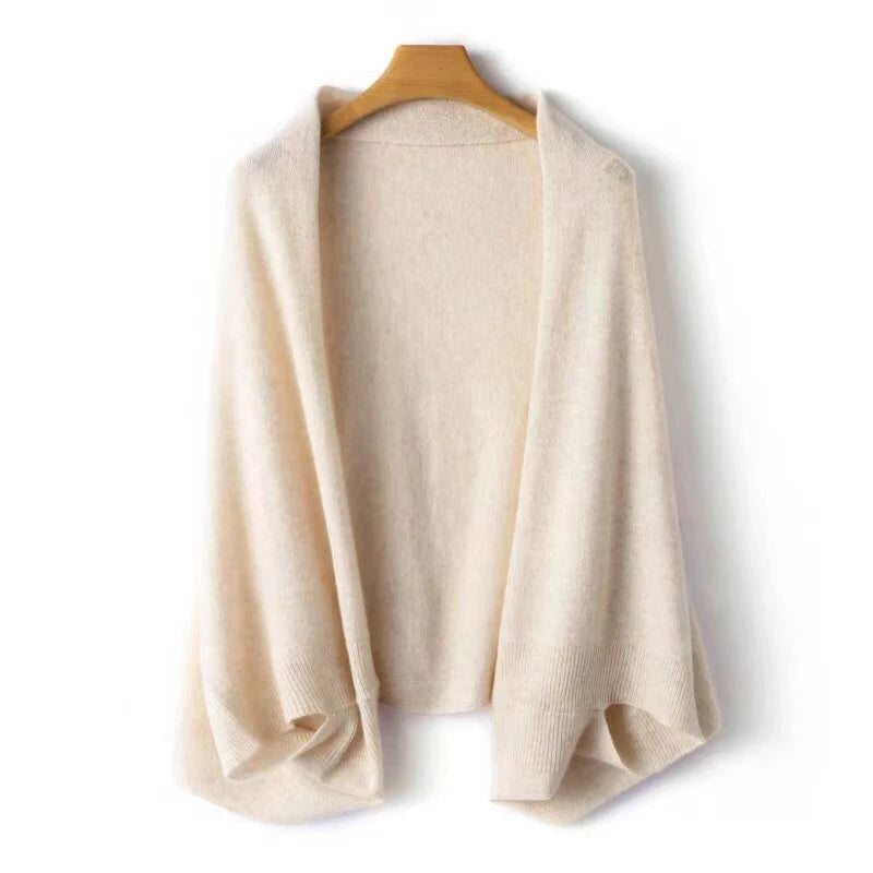 Soft Knitted Wool Scarf & Shawl for Women – Warm Winter Wrap