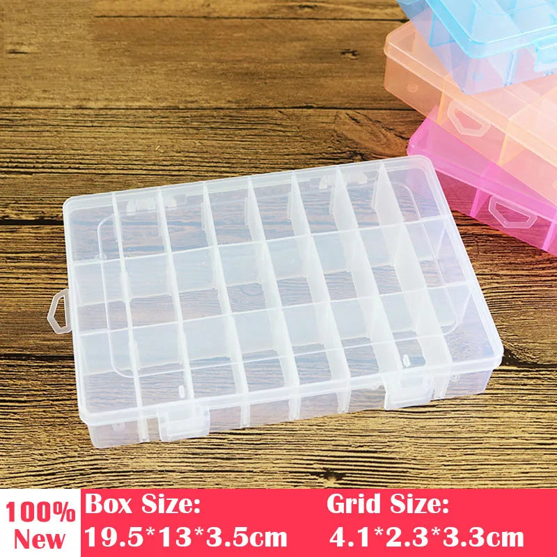 Modular Plastic Storage Box Set – Customizable Grid Organizer