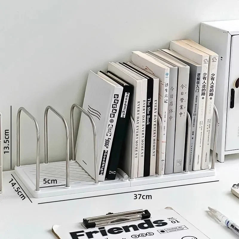 Modern Minimalist Desktop Bookshelf with Non-Slip Base