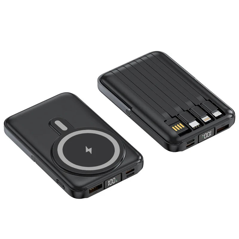 Magnetic 20,000mAh Power Bank for iPhone 15/14/13 – MagSafe Compatible