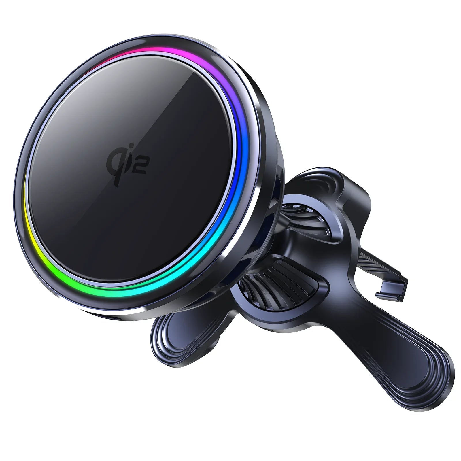 RGB Air Vent Phone Mount with 25W Fast Wireless Charger & Cooling Fan