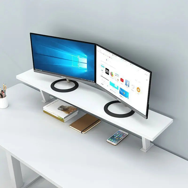 Versatile Desk Organizer with Metal U-Clamp – Monitor Mount Storage