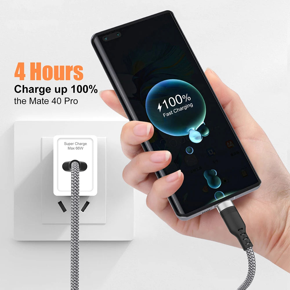 USB-C Fast Charging Cable 6A – Available in 1m, 2m & 3m