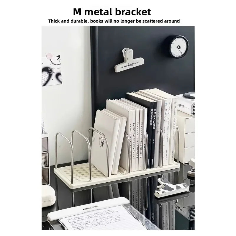 Modern Minimalist Desktop Bookshelf with Non-Slip Base