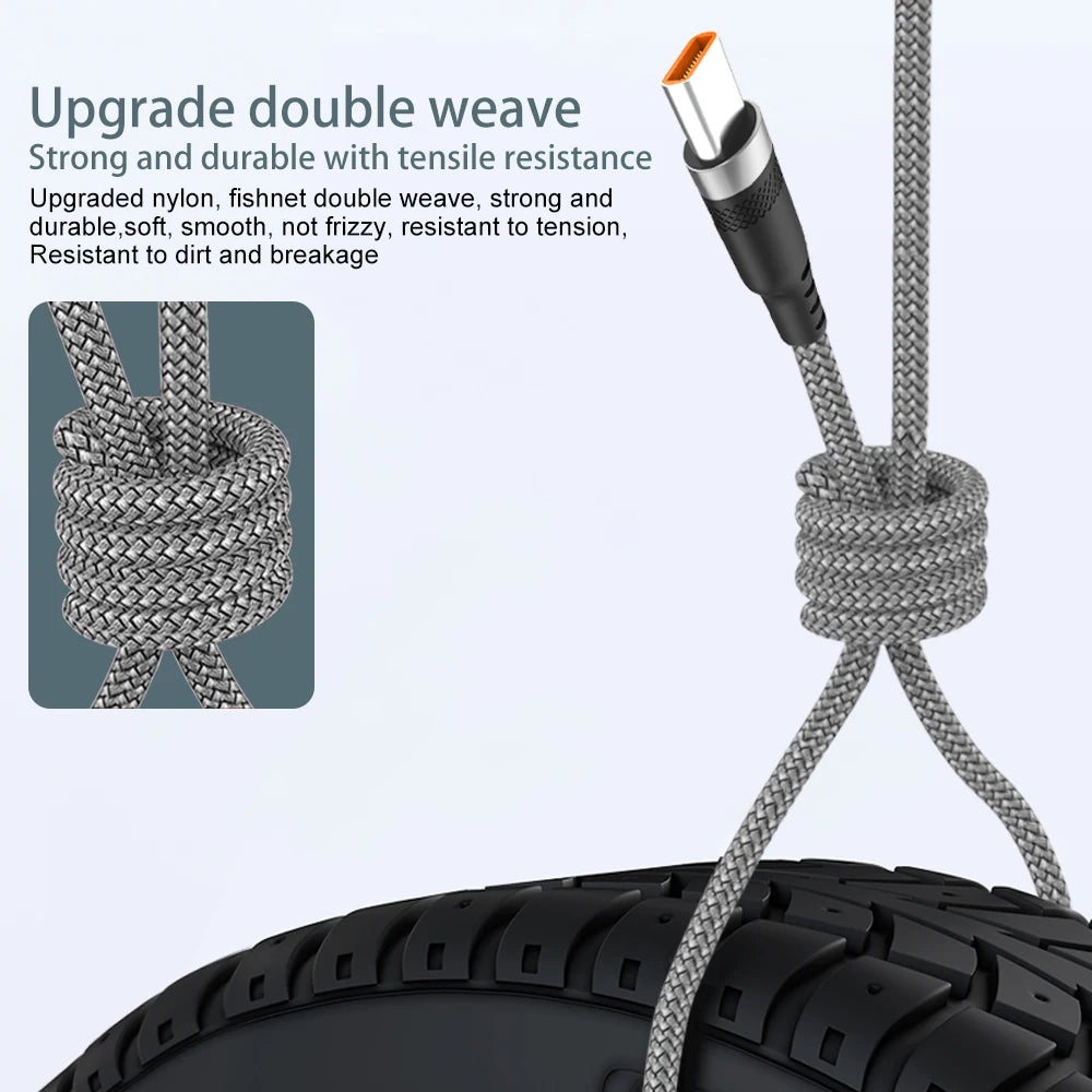USB-C Fast Charging Cable 6A – Available in 1m, 2m & 3m