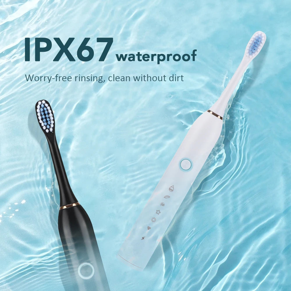 Sonic Electric Toothbrush for Adults – IPX7 Waterproof, 5 Modes