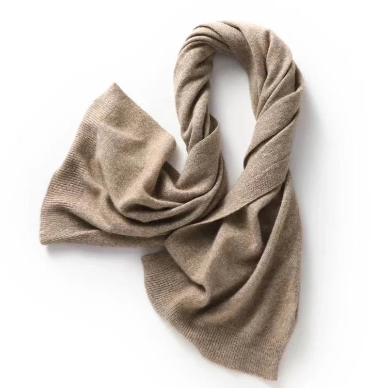 Soft Knitted Wool Scarf & Shawl for Women – Warm Winter Wrap