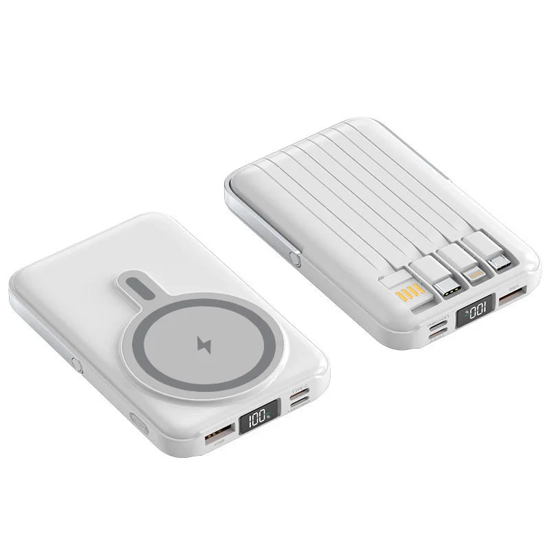 Magnetic 20,000mAh Power Bank for iPhone 15/14/13 – MagSafe Compatible