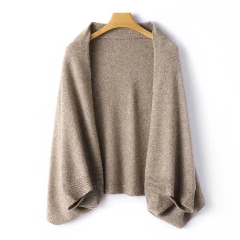 Soft Knitted Wool Scarf & Shawl for Women – Warm Winter Wrap