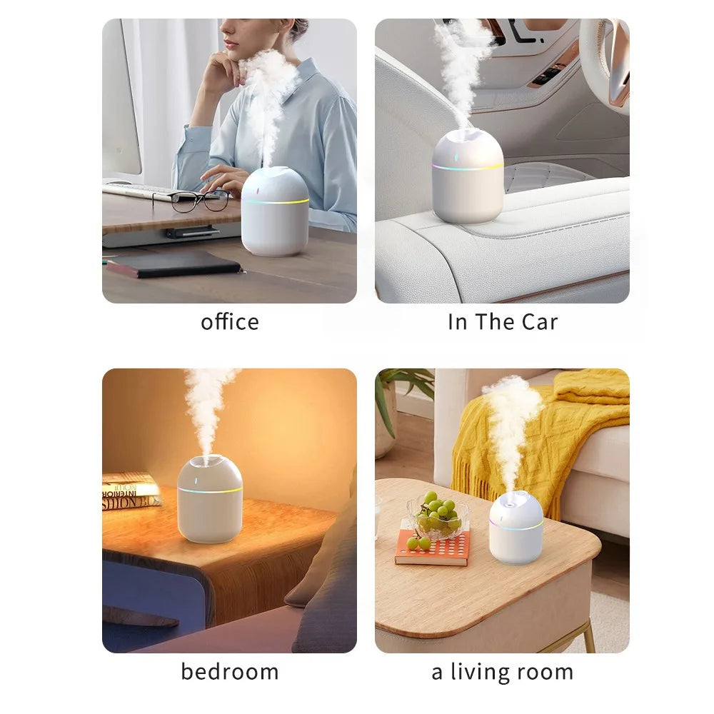 Cloud Mist Humidifier with LED Night Light