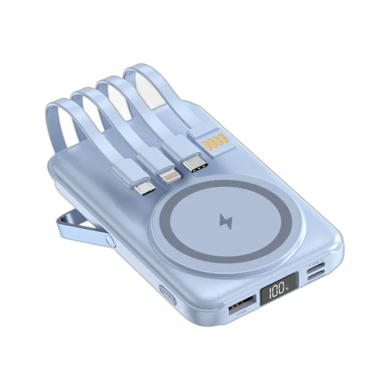 Magnetic 20,000mAh Power Bank for iPhone 15/14/13 – MagSafe Compatible