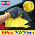 5-Pack Super Absorbent Microfiber Car Wash Towels
