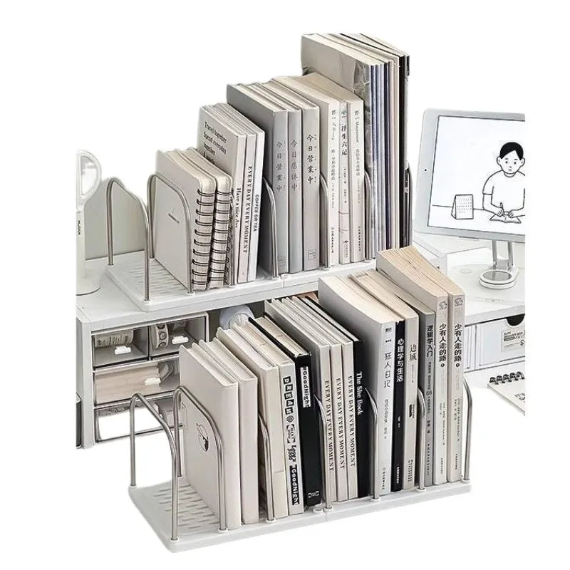 Modern Minimalist Desktop Bookshelf with Non-Slip Base