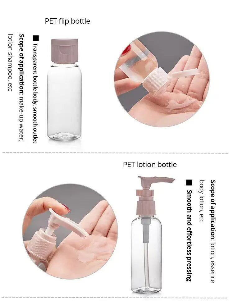 11-Piece Travel Bottle Set – TSA-Approved Leak-Proof Containers