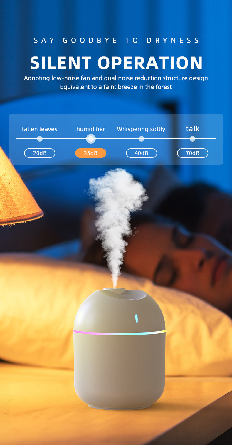 Cloud Mist Humidifier with LED Night Light