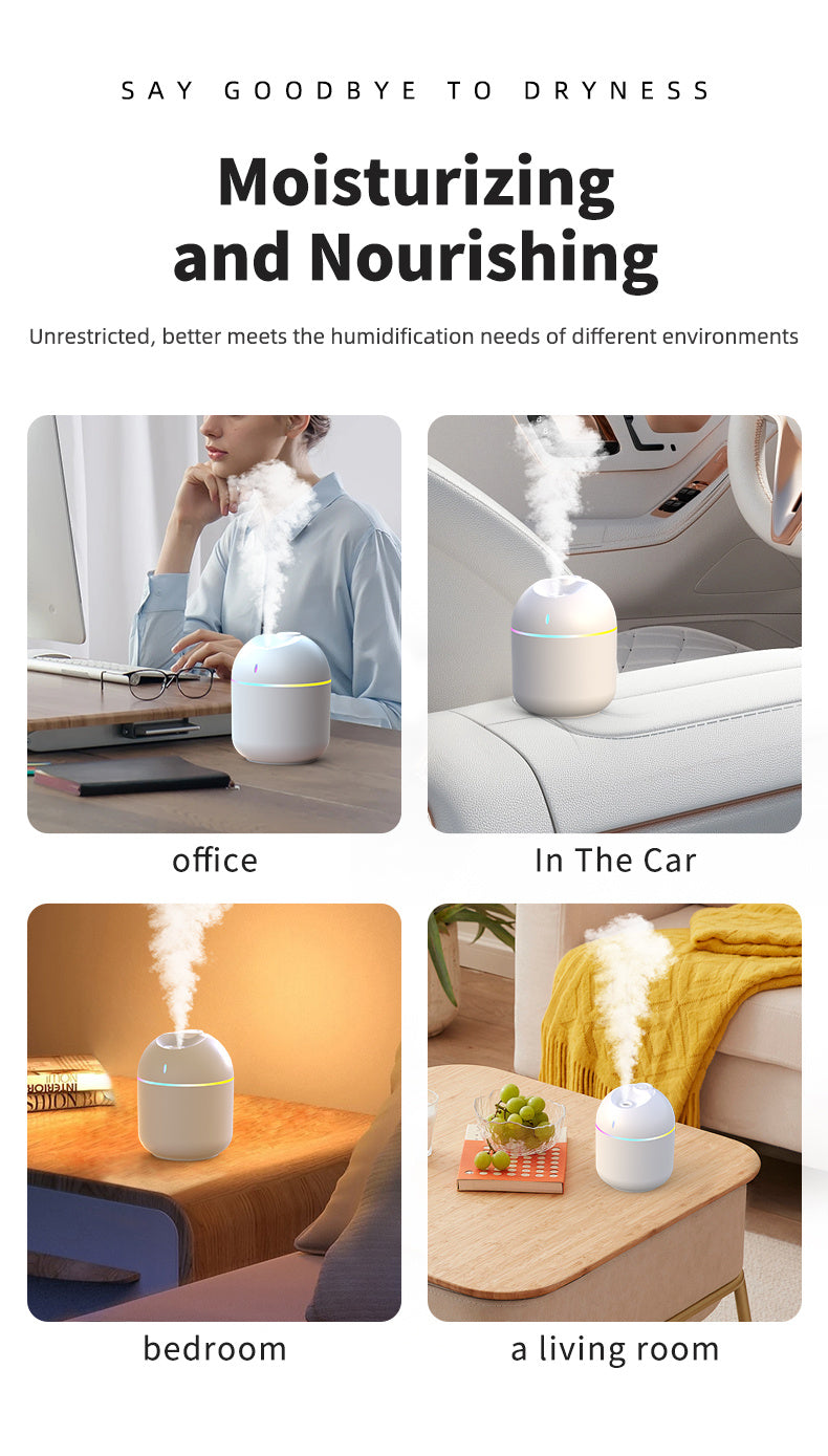 Cloud Mist Humidifier with LED Night Light